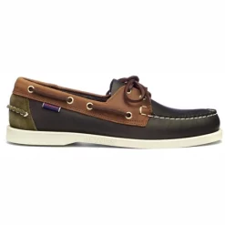 Chaussures Bateau Sebago Men Portland Leather Oil Blue Navy Brown Tan