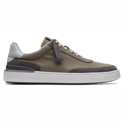 Baskets Clarks Men CourtLite Tor Grey Canvas