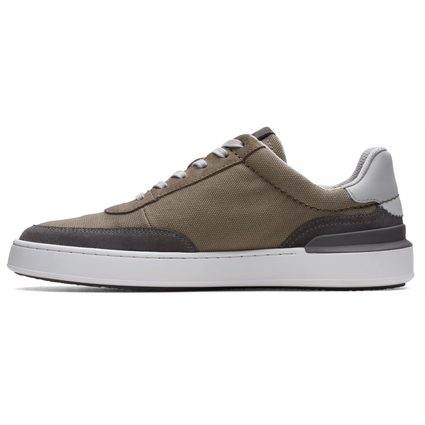 Baskets Clarks Men CourtLite Tor Grey Canvas 5 Baskets Clarks Men CourtLite Tor Grey Canvas – Image 5