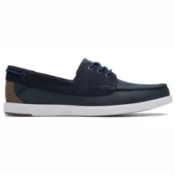 Mocassins Clarks Men Bratton Boat Navy Nubuck