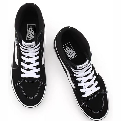 Baskets Vans Men Filmore Hi Suede Canvas Black White 5 Baskets Vans Men Filmore Hi Suede Canvas Black White – Image 5