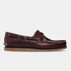 Chaussure Bateau Timberland Mens Classic Boat 2 Eye Rootbeer Brown