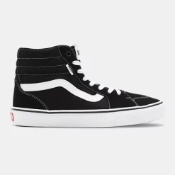 Baskets Soldes -Baskets Soldes Vans Men Filmore Hi Suede Canvas Black White